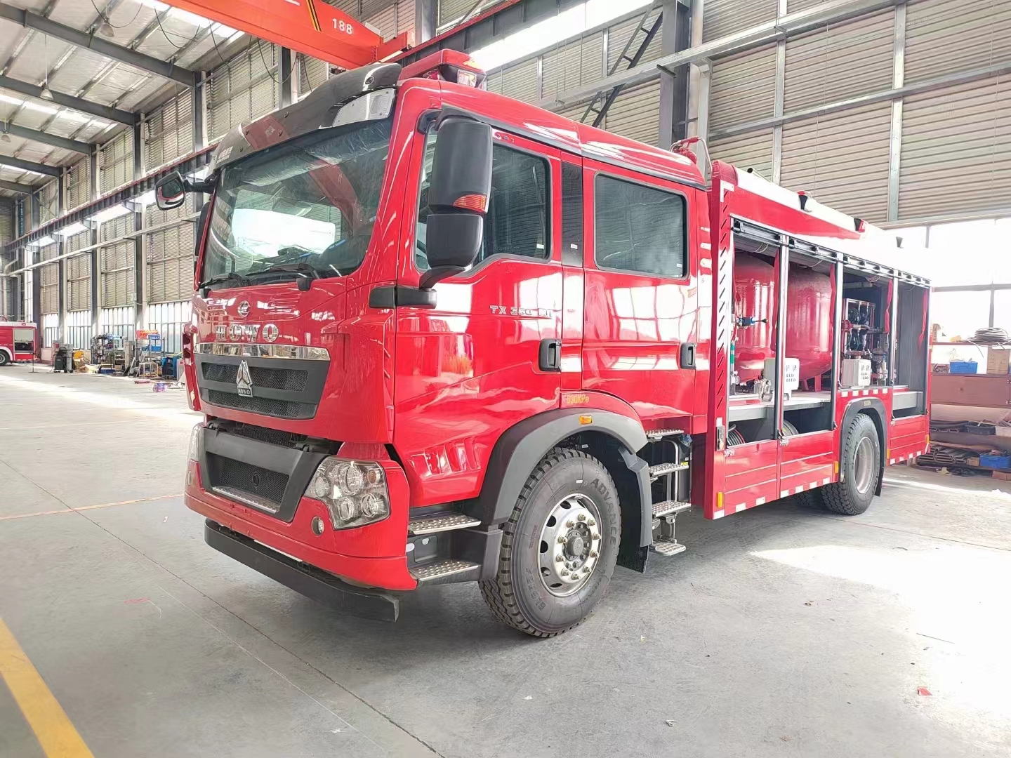 腾博会应急消防系列干粉消防车